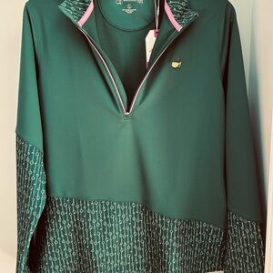 Masters 2026 Women’s Unique Patterned Quarter-Zip Pullover